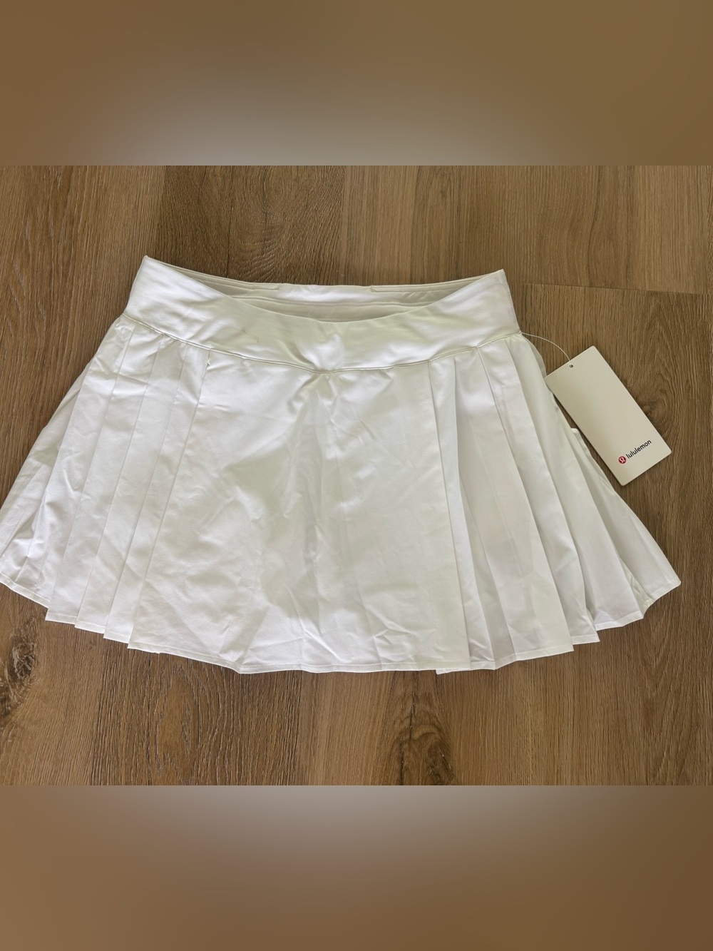 lululemon athletica White Pleated Skater Skirt